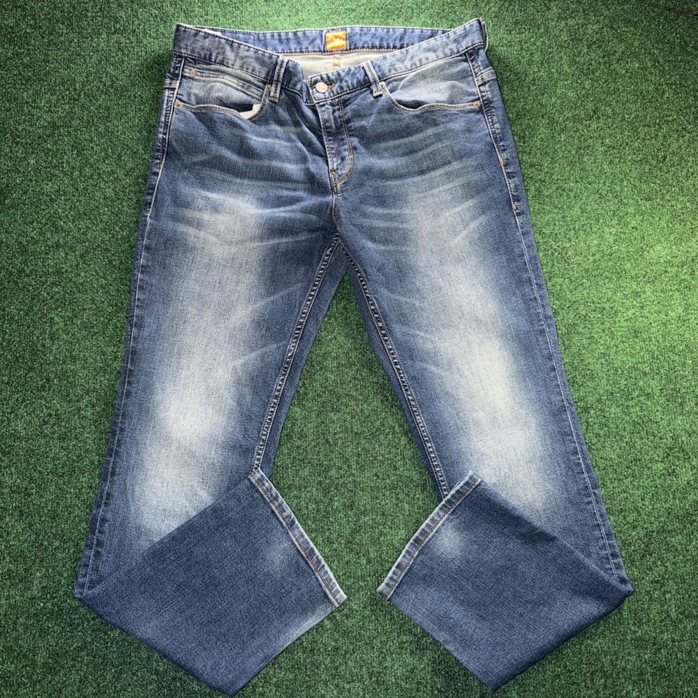 Hugo Boss Blue Jeans Men's Size 34x32 Reg Fit Jeans